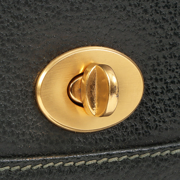 Gucci Bamboo Handle 2Way Bag Dark Green