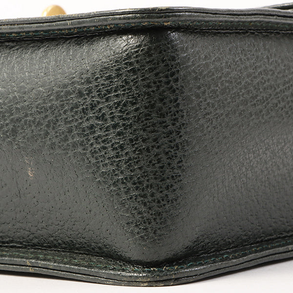 Gucci Bamboo Handle 2Way Bag Dark Green