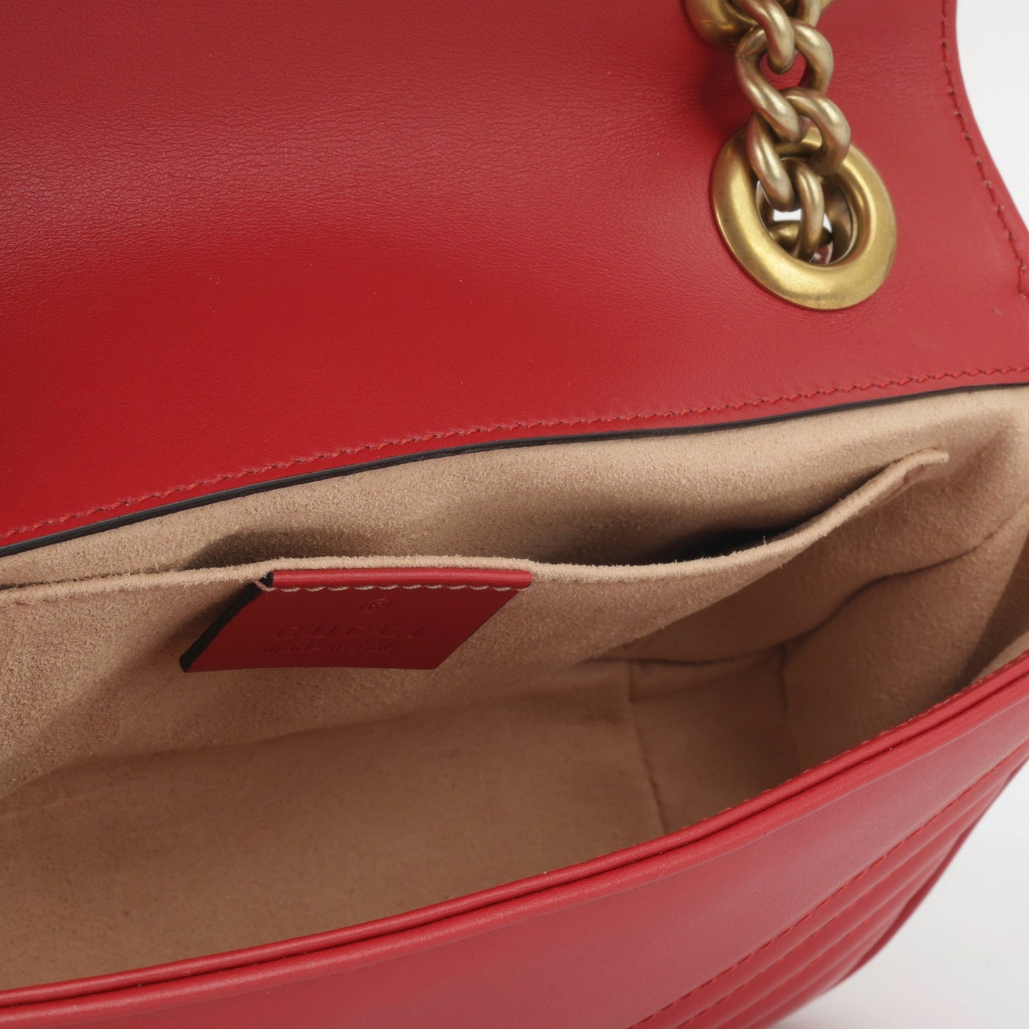 Gucci Mini Marmont - Red Calfskin (NWT)