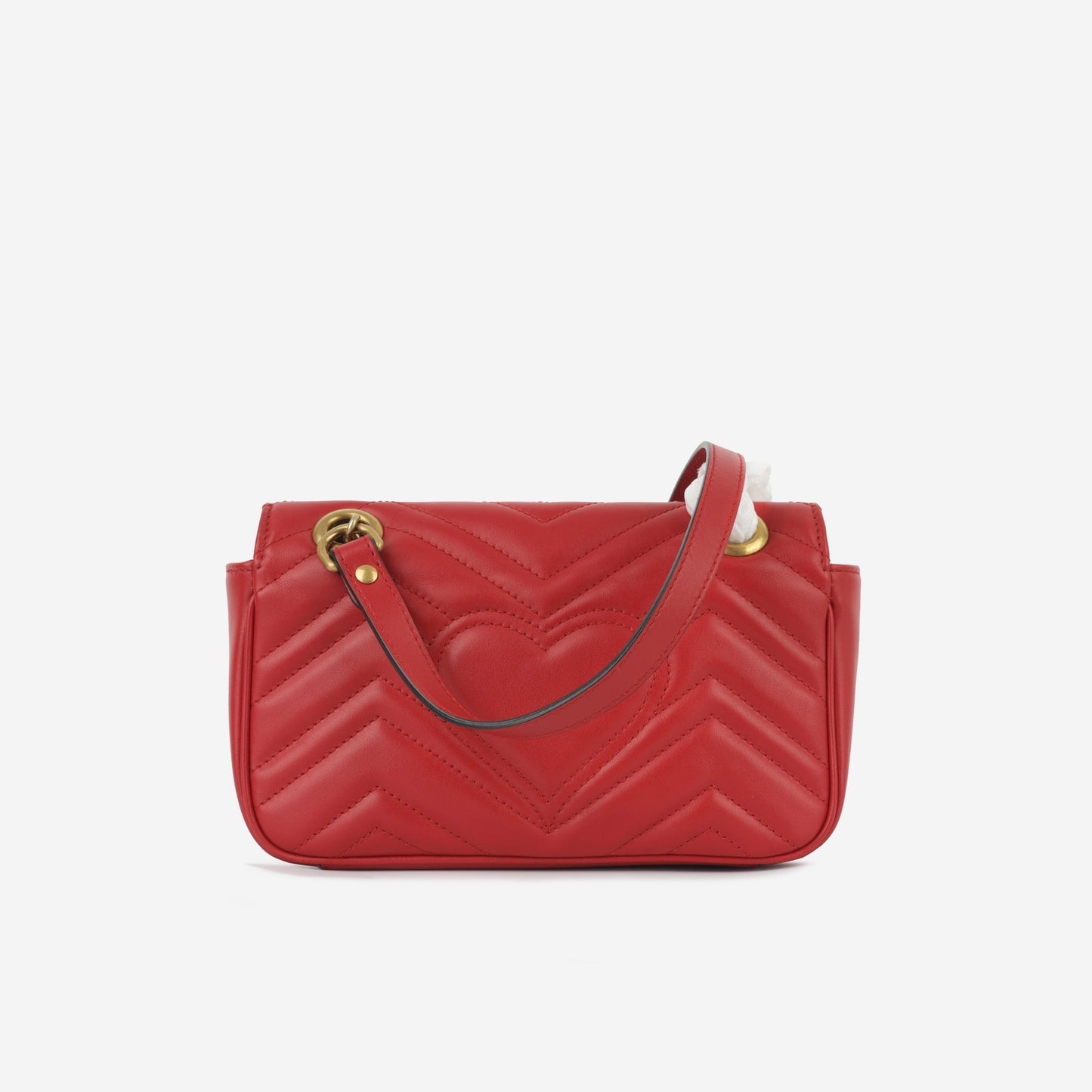 Gucci Mini Marmont - Red Calfskin (NWT)