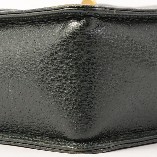 Gucci Bamboo Handle 2Way Bag Dark Green