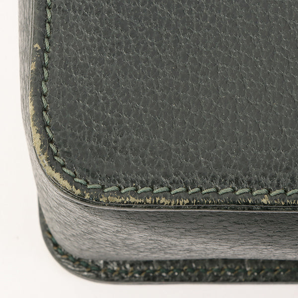 Gucci Bamboo Handle 2Way Bag Dark Green