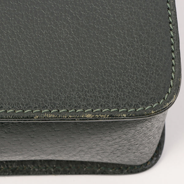 Gucci Bamboo Handle 2Way Bag Dark Green