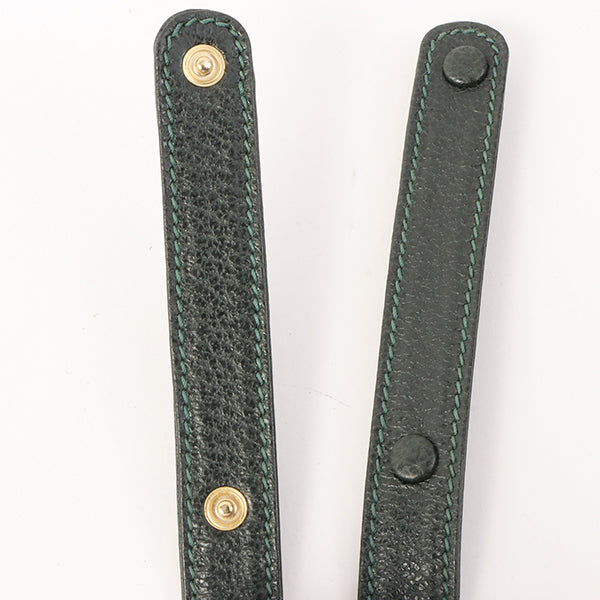 Gucci Bamboo Handle 2Way Bag Dark Green