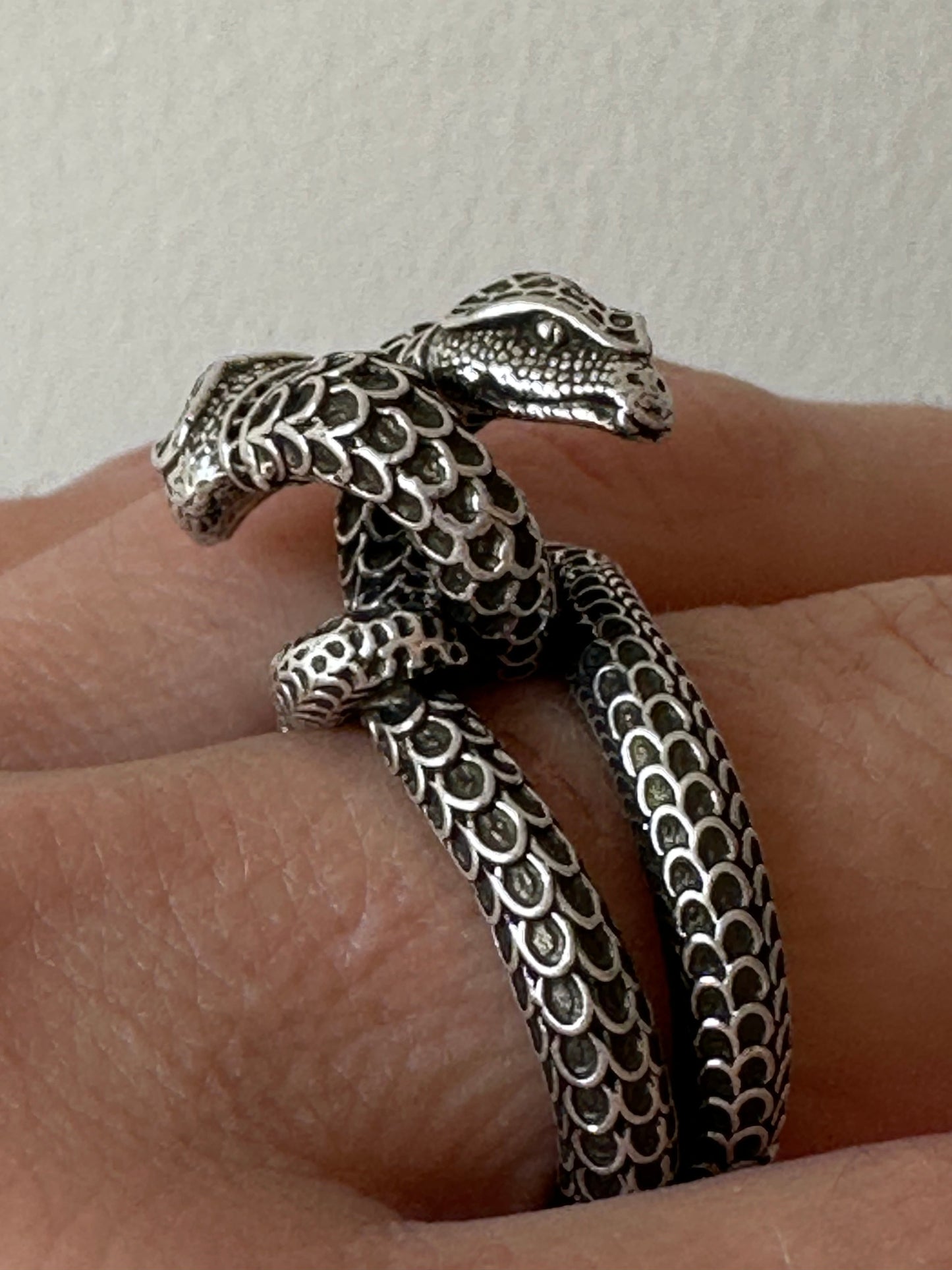 Gucci Garden Snake Sterling Silver Ring