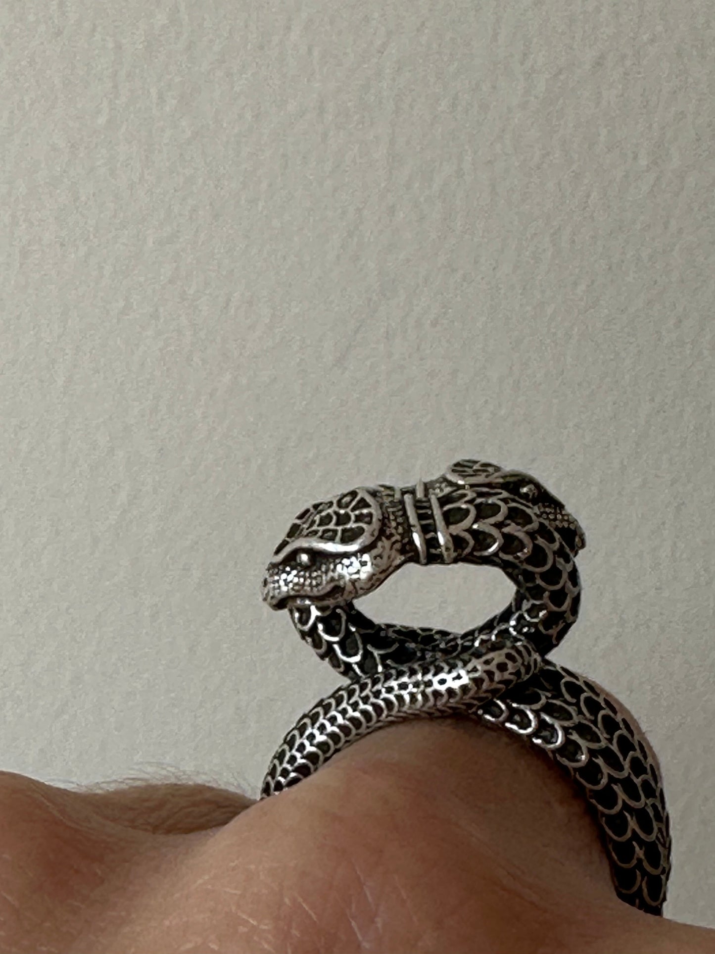 Gucci Garden Snake Sterling Silver Ring