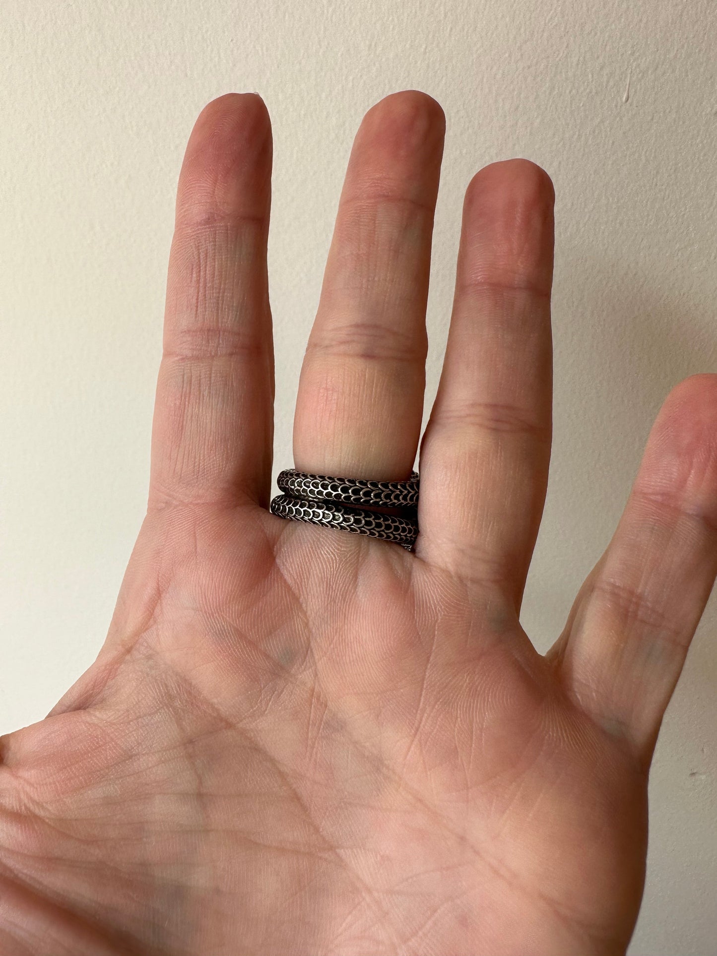 Gucci Garden Snake Sterling Silver Ring