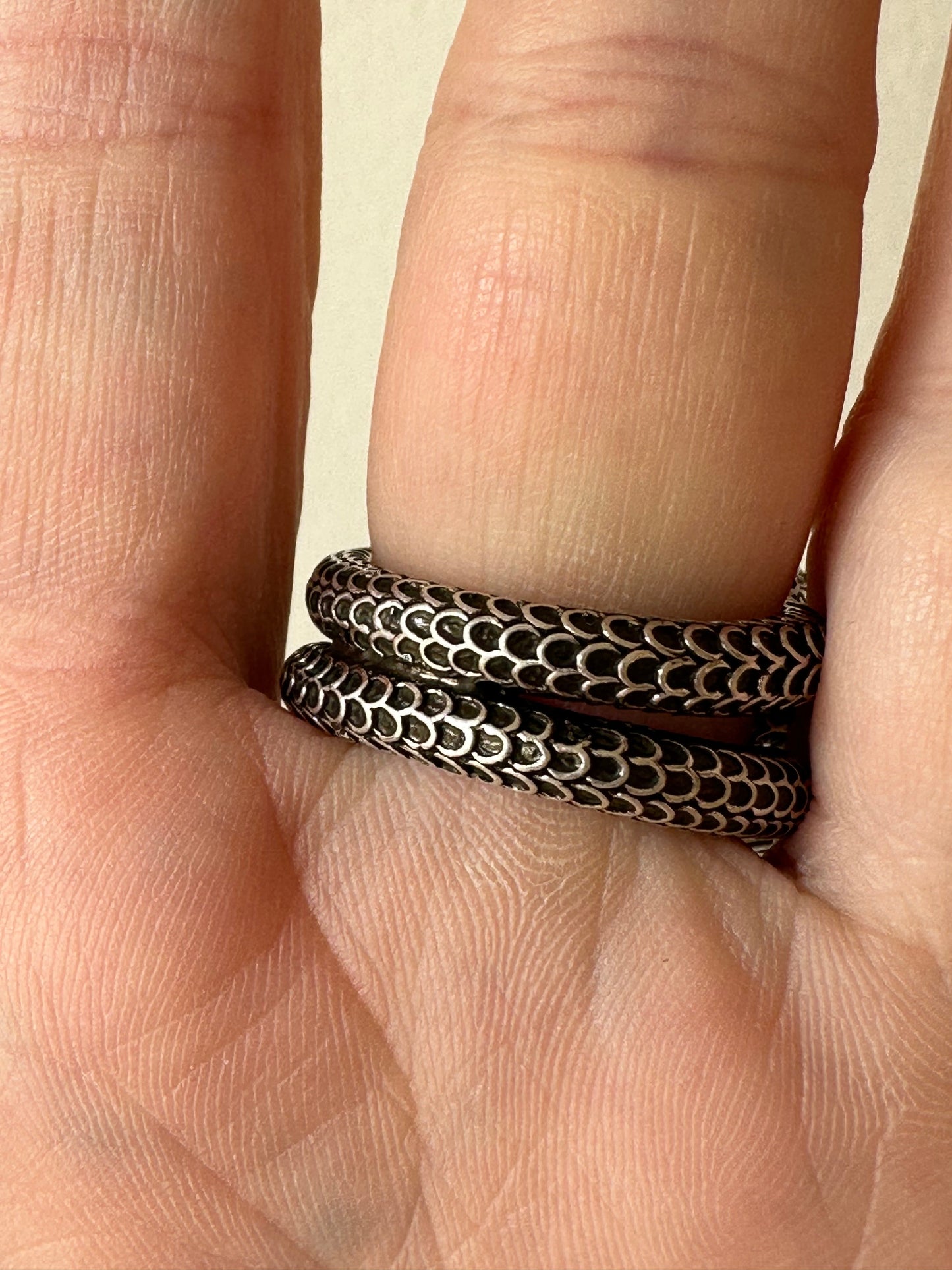 Gucci Garden Snake Sterling Silver Ring
