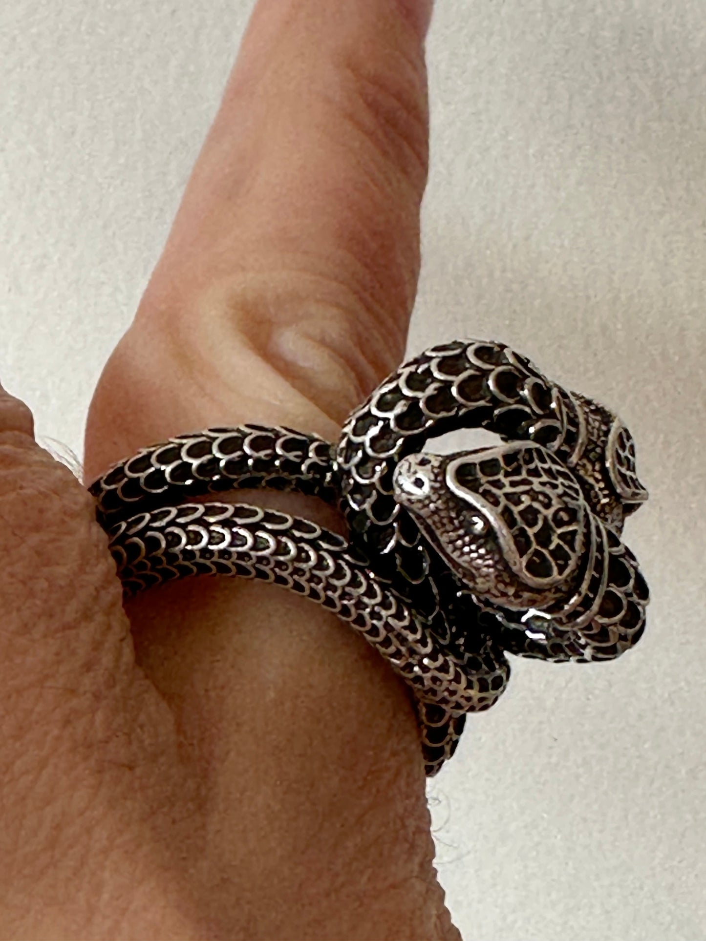 Gucci Garden Snake Sterling Silver Ring