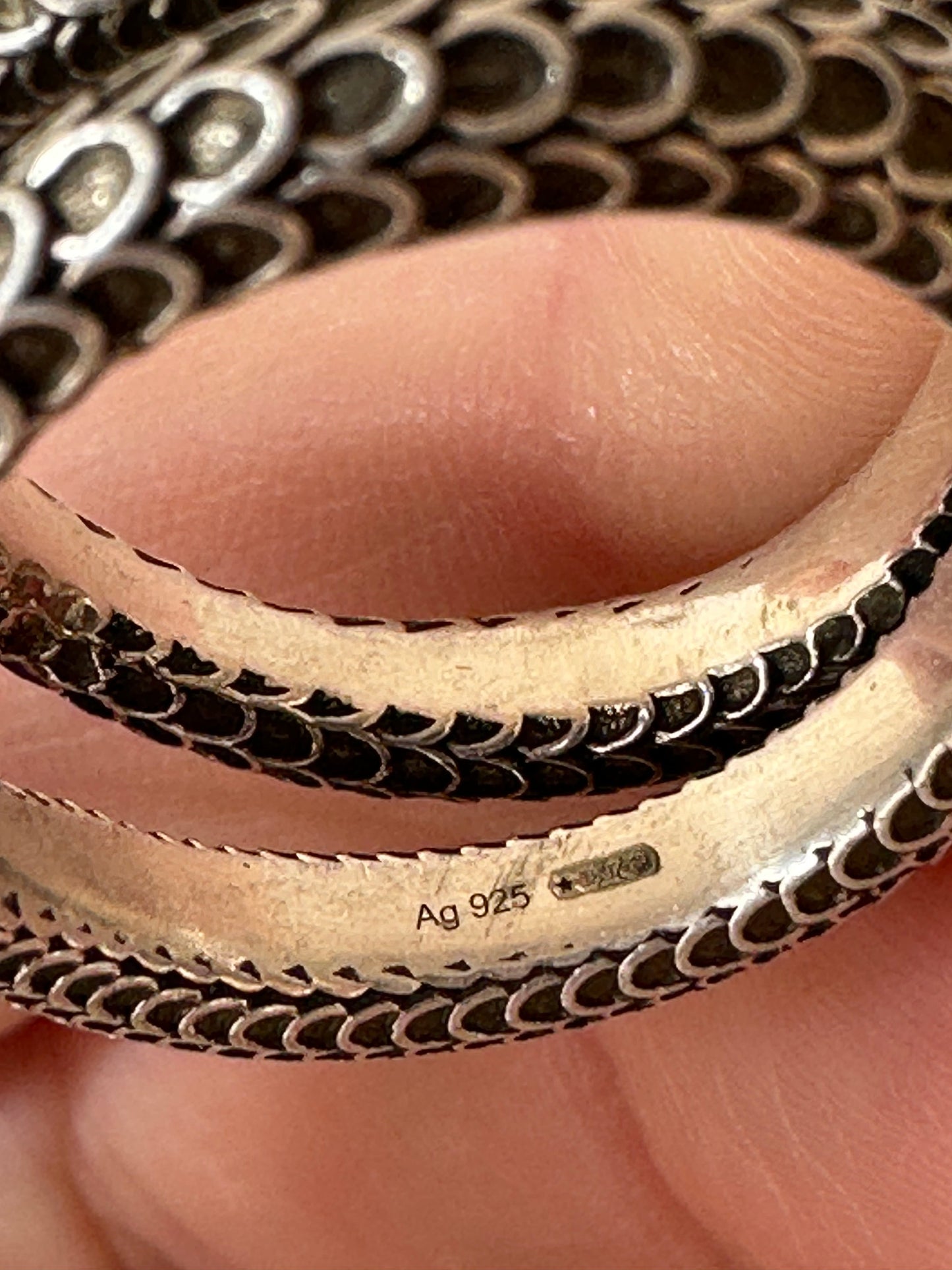 Gucci Garden Snake Sterling Silver Ring