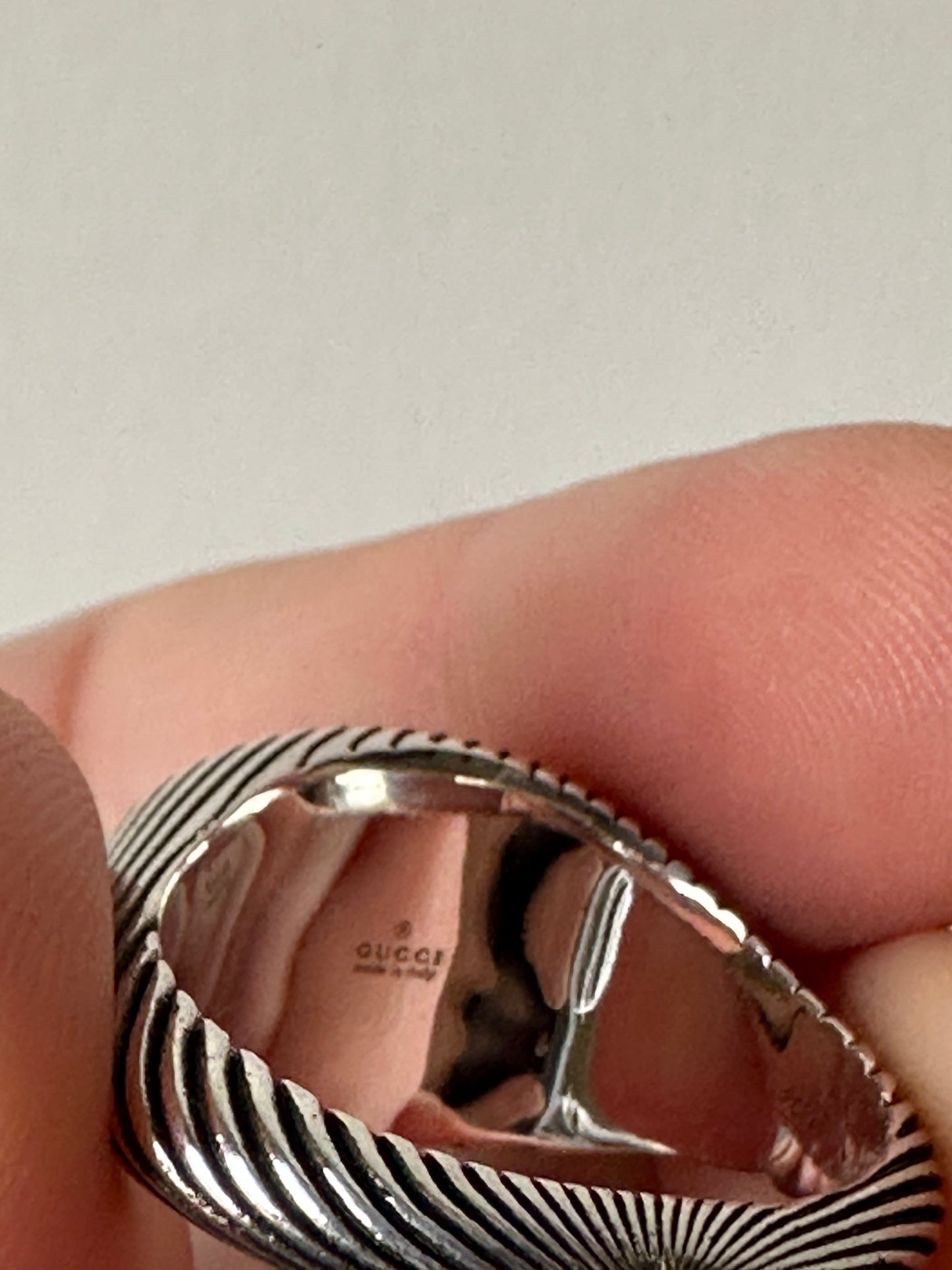 Gucci Interlocking GG Signet Ring