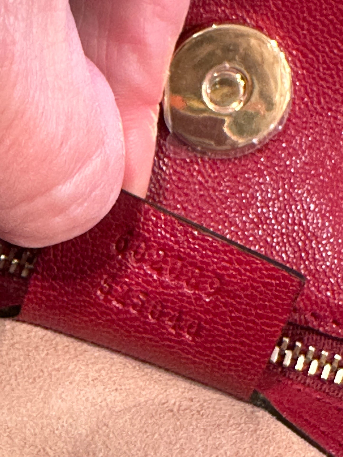 Gucci Interlocking GG 1955 Horsebit Collection Shoulder Bag in Red Leather