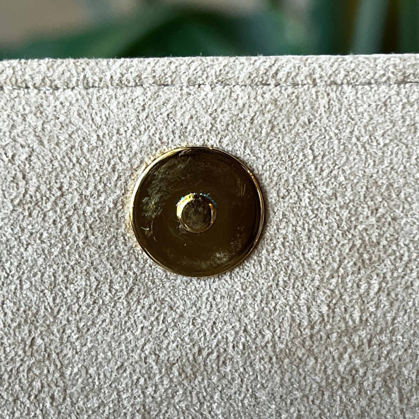 LOUIS VUITTON Cream Wallet on Chain Ivy