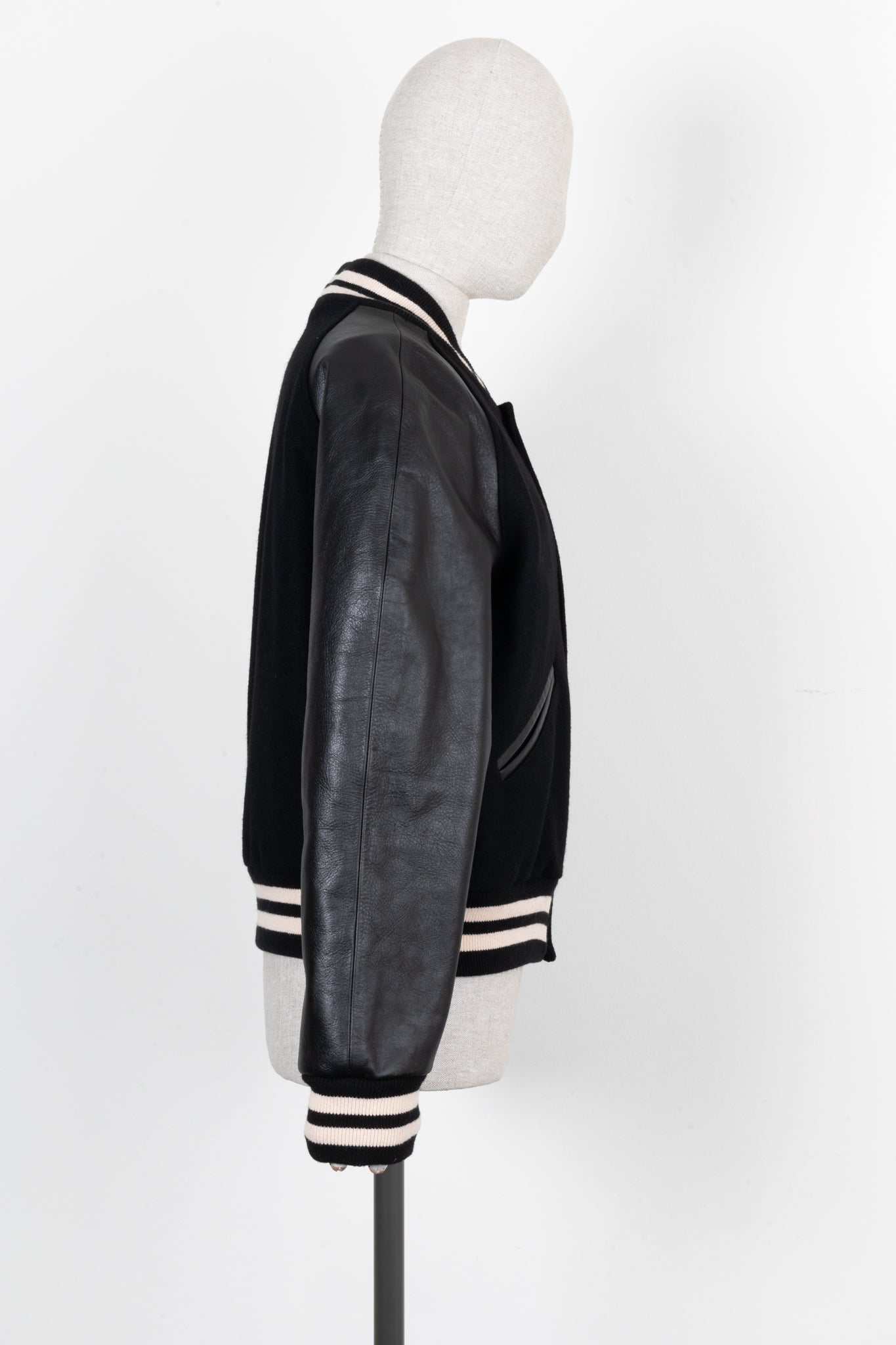 GUCCI Horsebit Varsity Jacket Cotton Black