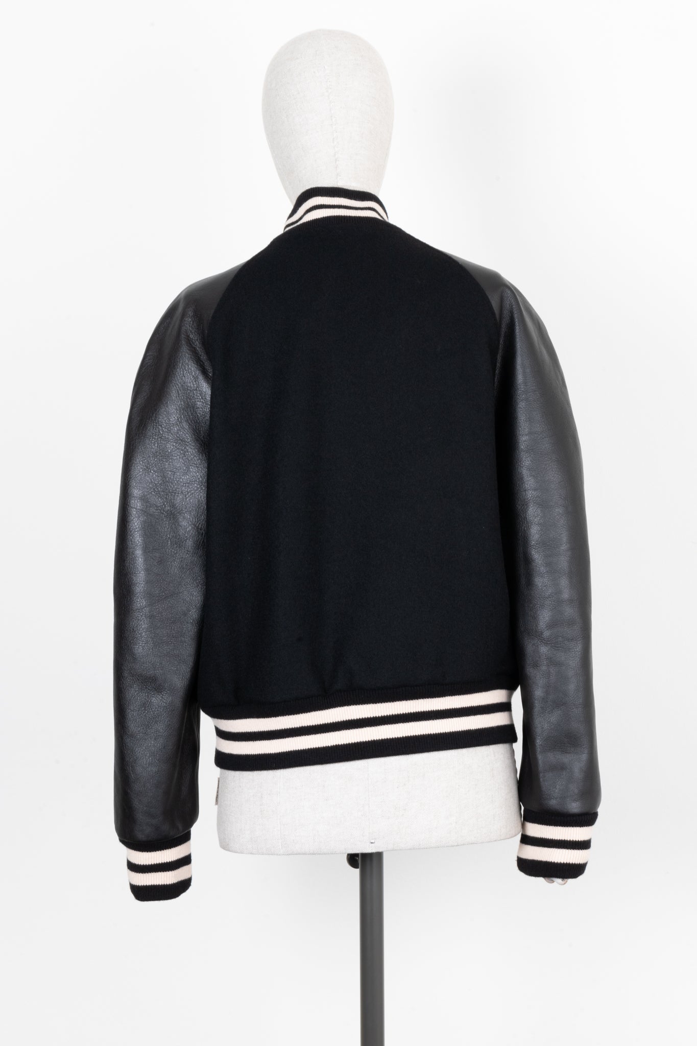GUCCI Horsebit Varsity Jacket Cotton Black