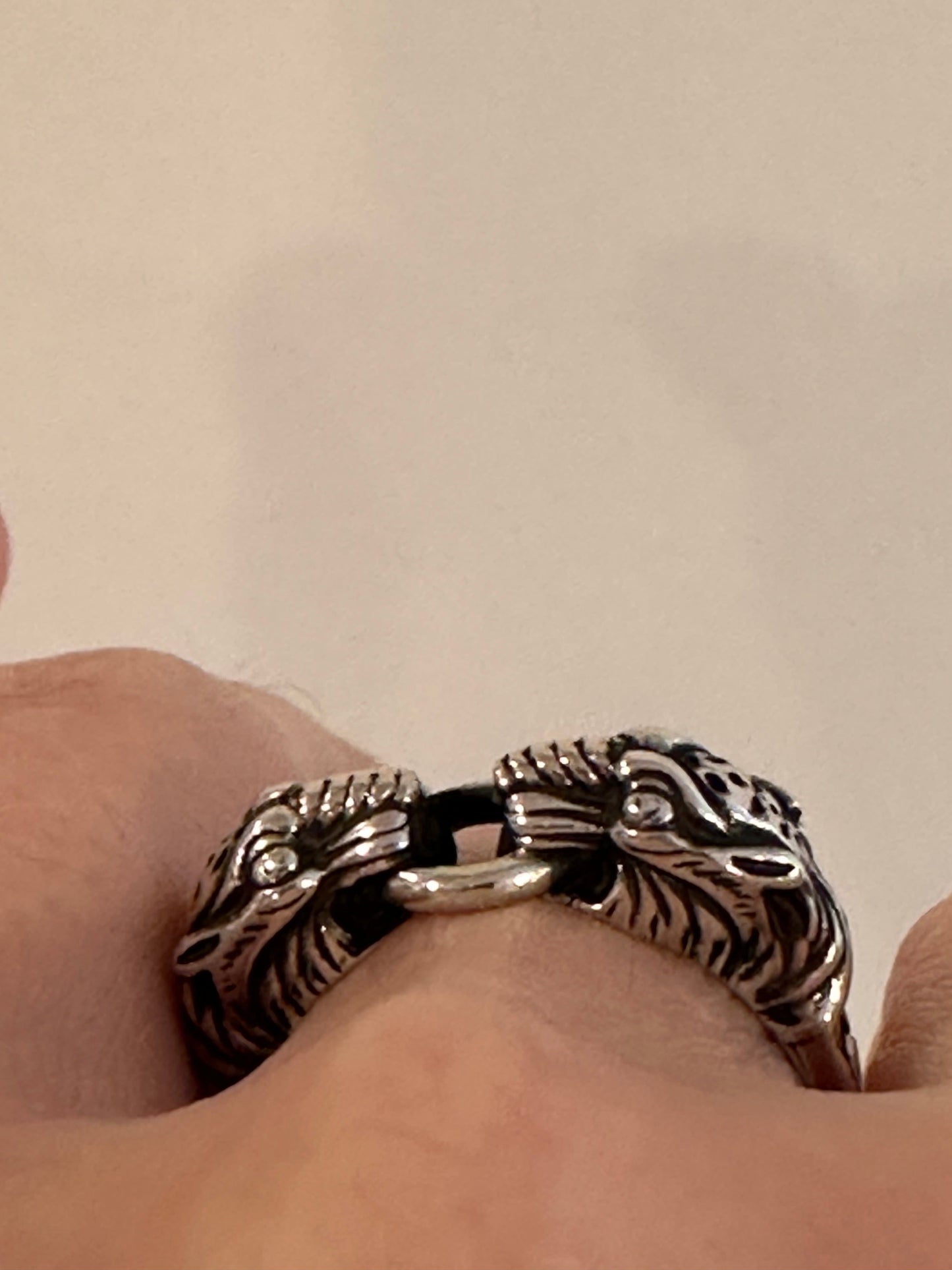 Gucci Tiger Head Ring in Sterling Silver