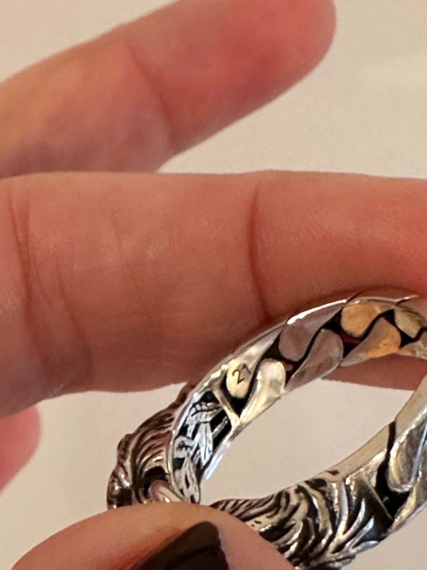 Gucci Tiger Head Ring in Sterling Silver
