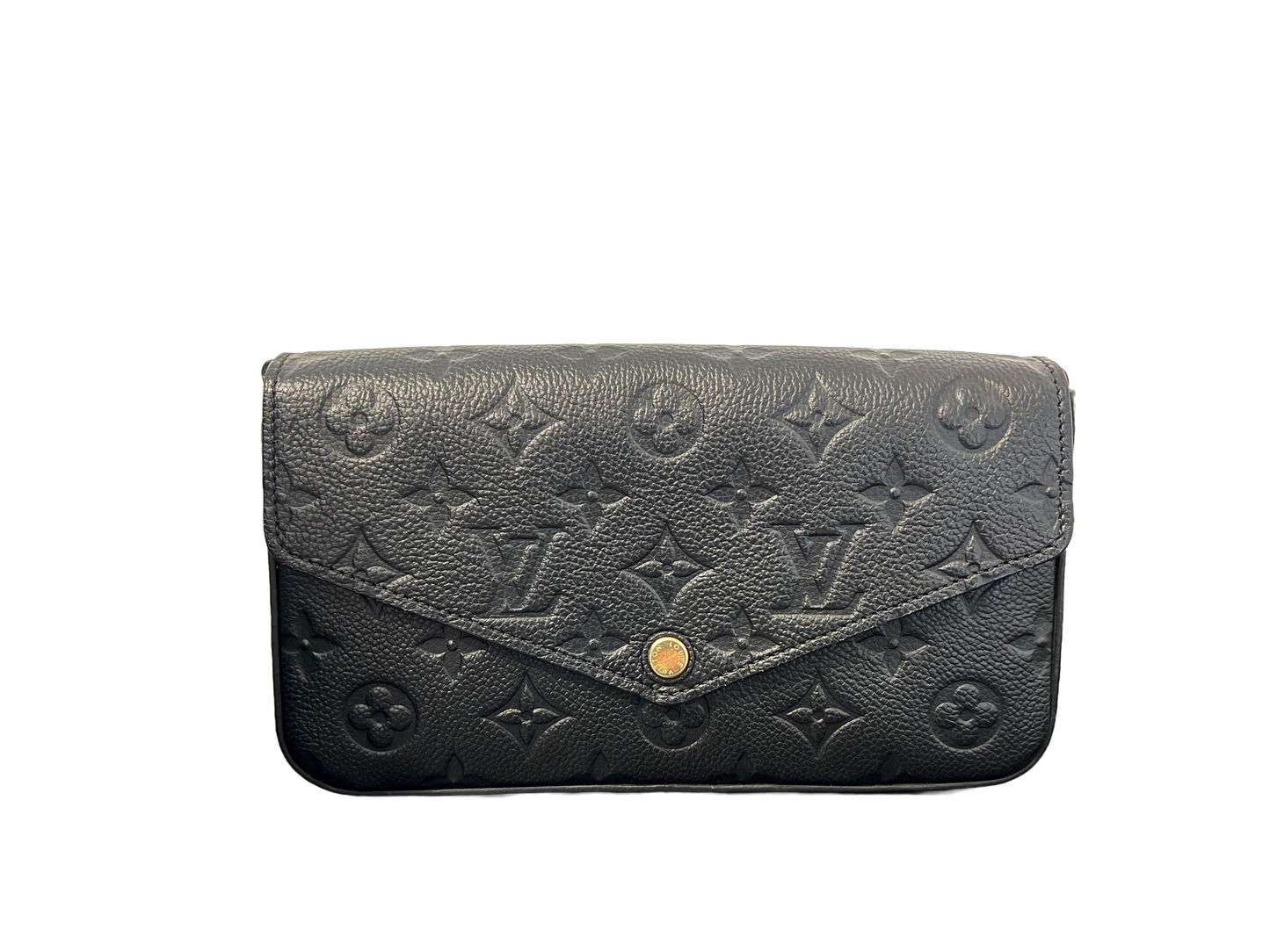 Louis Vuitton Felicie Pochette, Black Empreinte Leather
