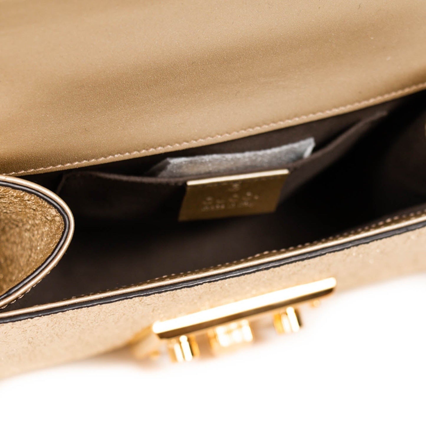 Gucci Metallic Padlock Shoulder Bag