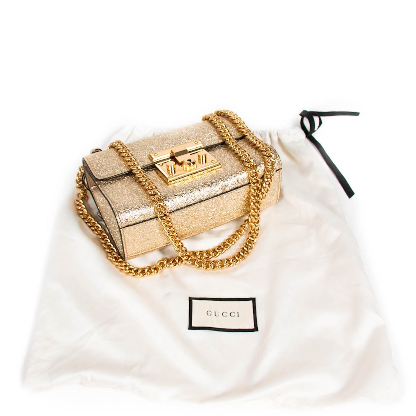 Gucci Metallic Padlock Shoulder Bag