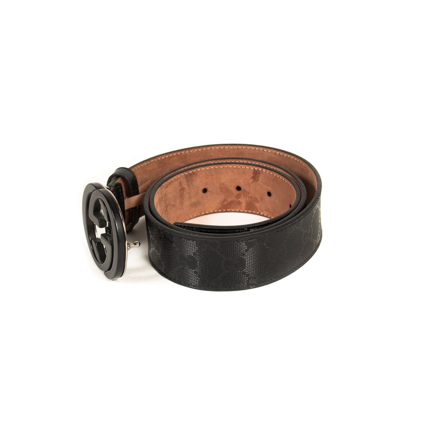 Gucci GG Interlocking Leather Belt