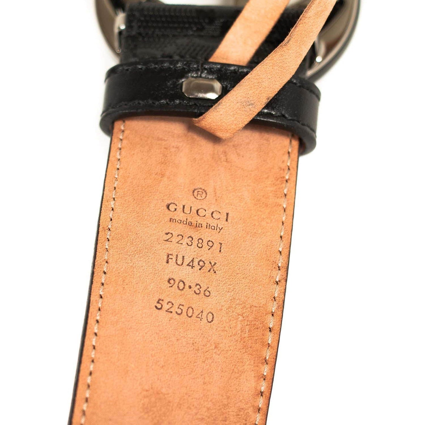 Gucci GG Interlocking Leather Belt