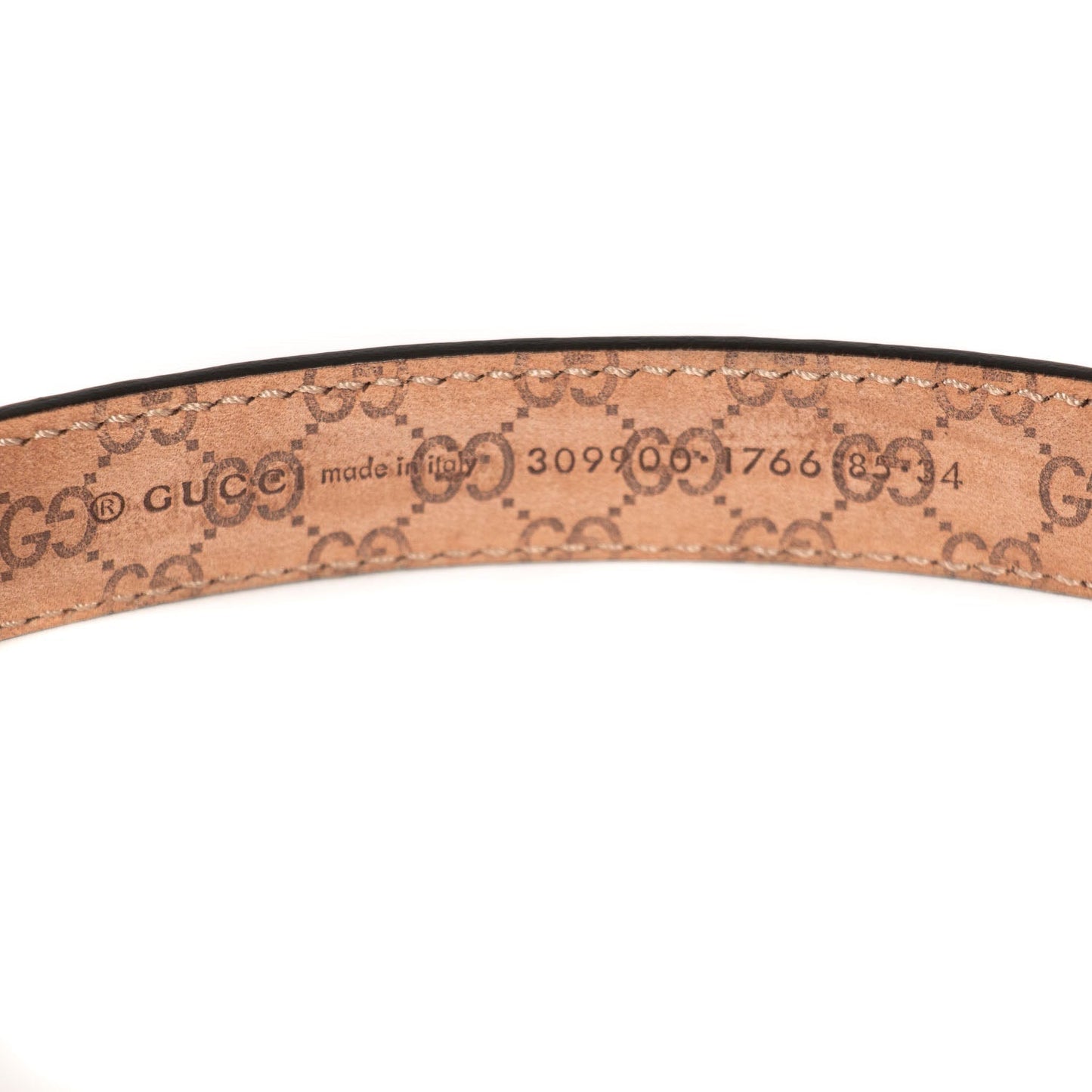 Gucci Guccissima Leather Waist Belt