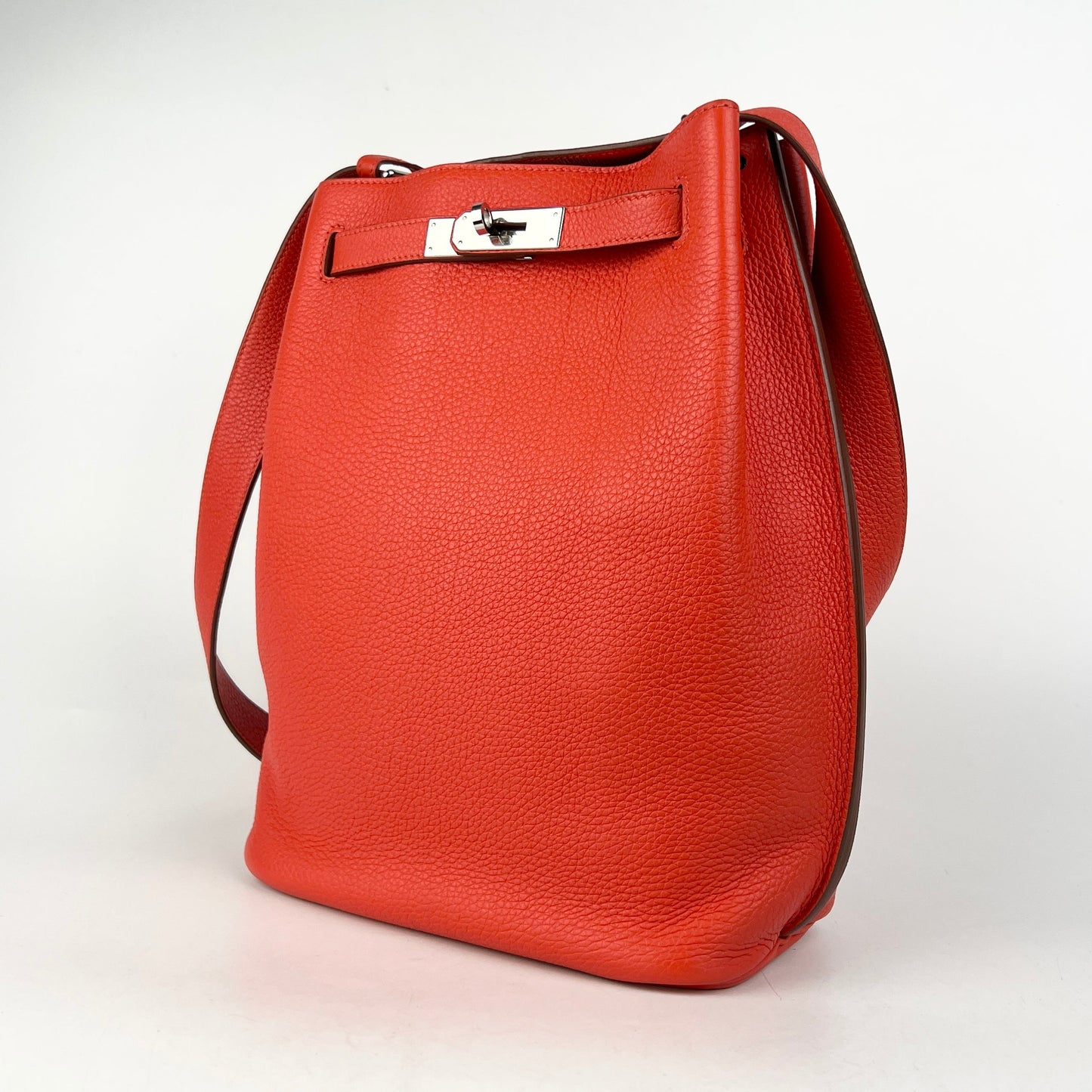 Hermes So Kelly Clemence Red - O Stamp