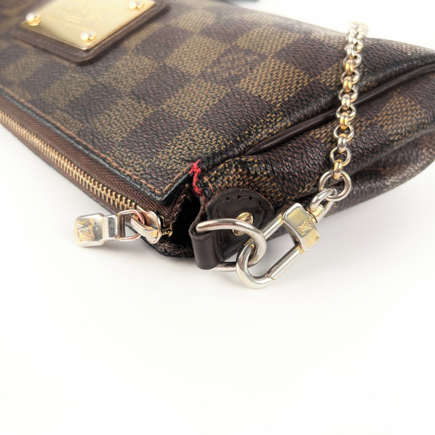 Louis Vuitton Eva Clutch + Wallet Damier Ebene