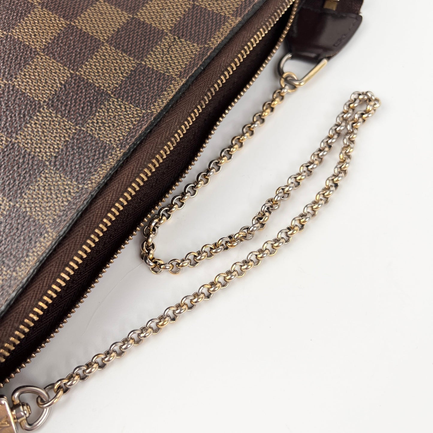 Louis Vuitton Eva Clutch + Wallet Damier Ebene