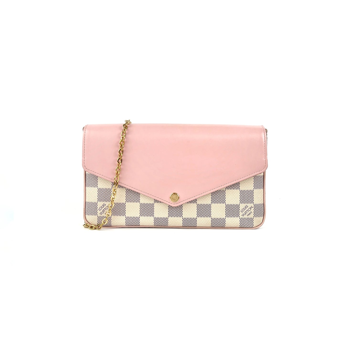 Louis Vuitton Felicie Pochette Damier Azur Pink