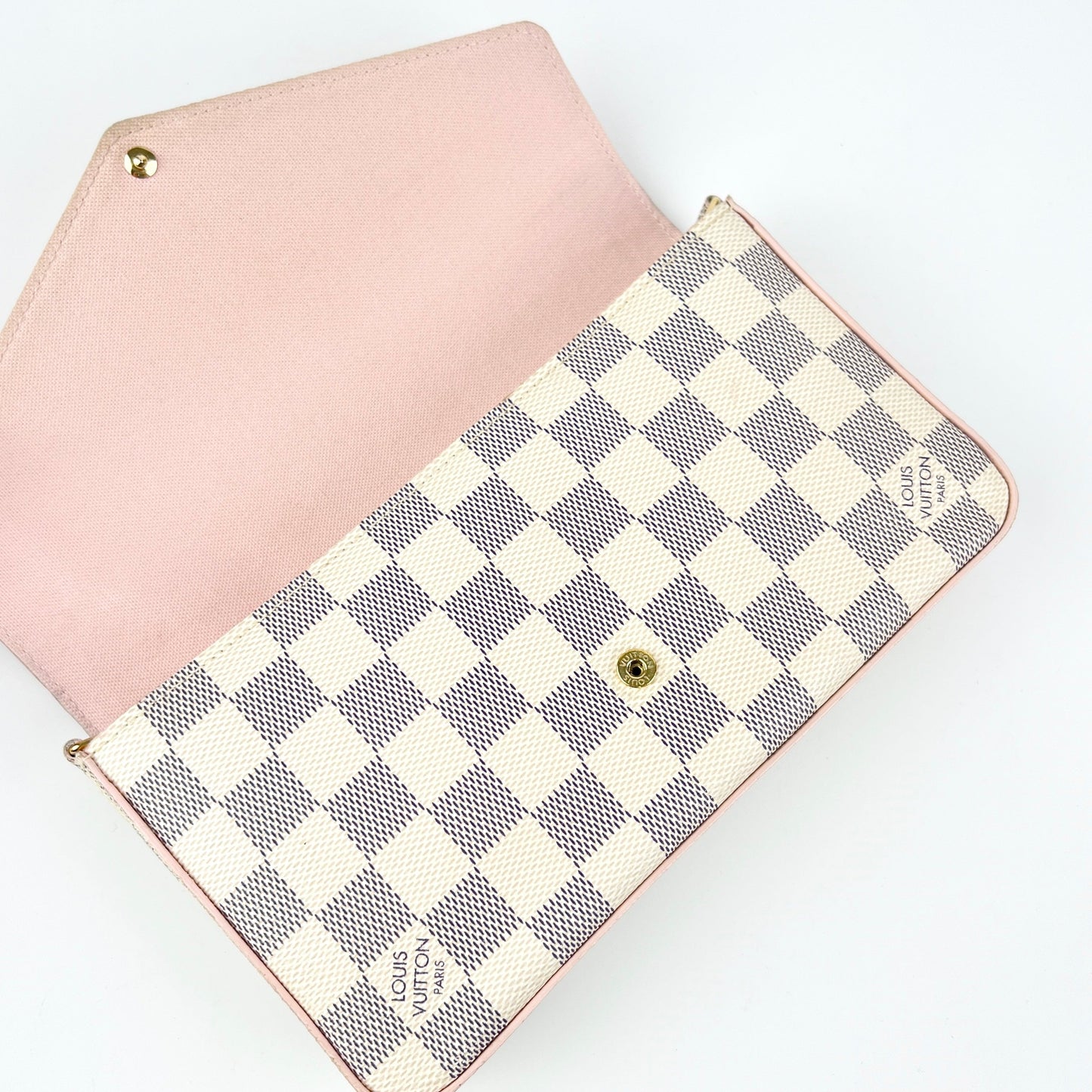 Louis Vuitton Felicie Pochette Damier Azur Pink