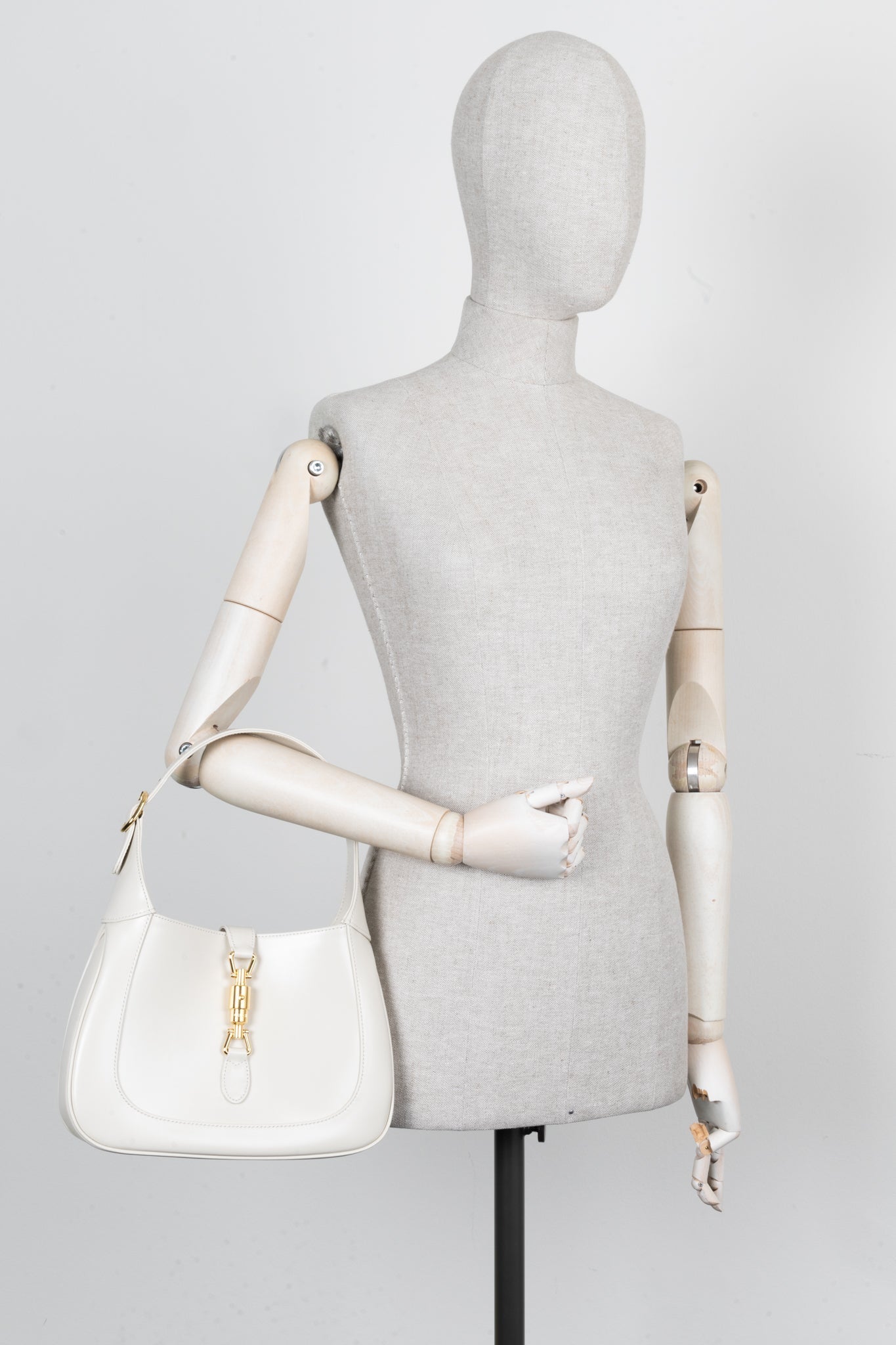 GUCCI Small Jackie 1961 Hobo Bag White