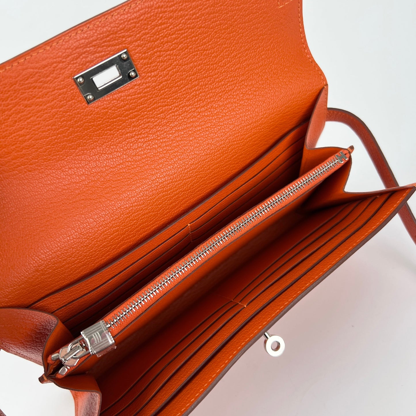 Hermes Orange Kelly Wallet