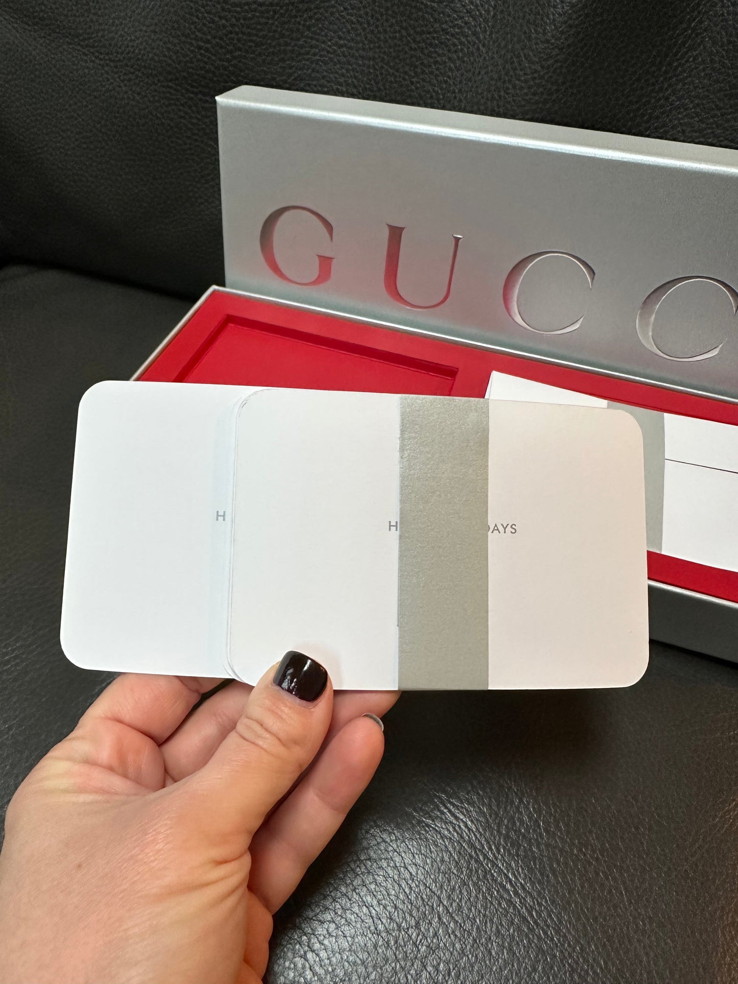 Gucci Special Edition Holiday Stationary Cards Gift 10 Cards/Envelopes