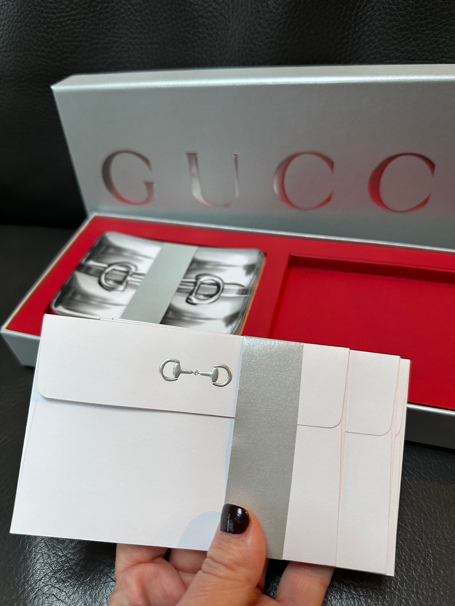 Gucci Special Edition Holiday Stationary Cards Gift 10 Cards/Envelopes