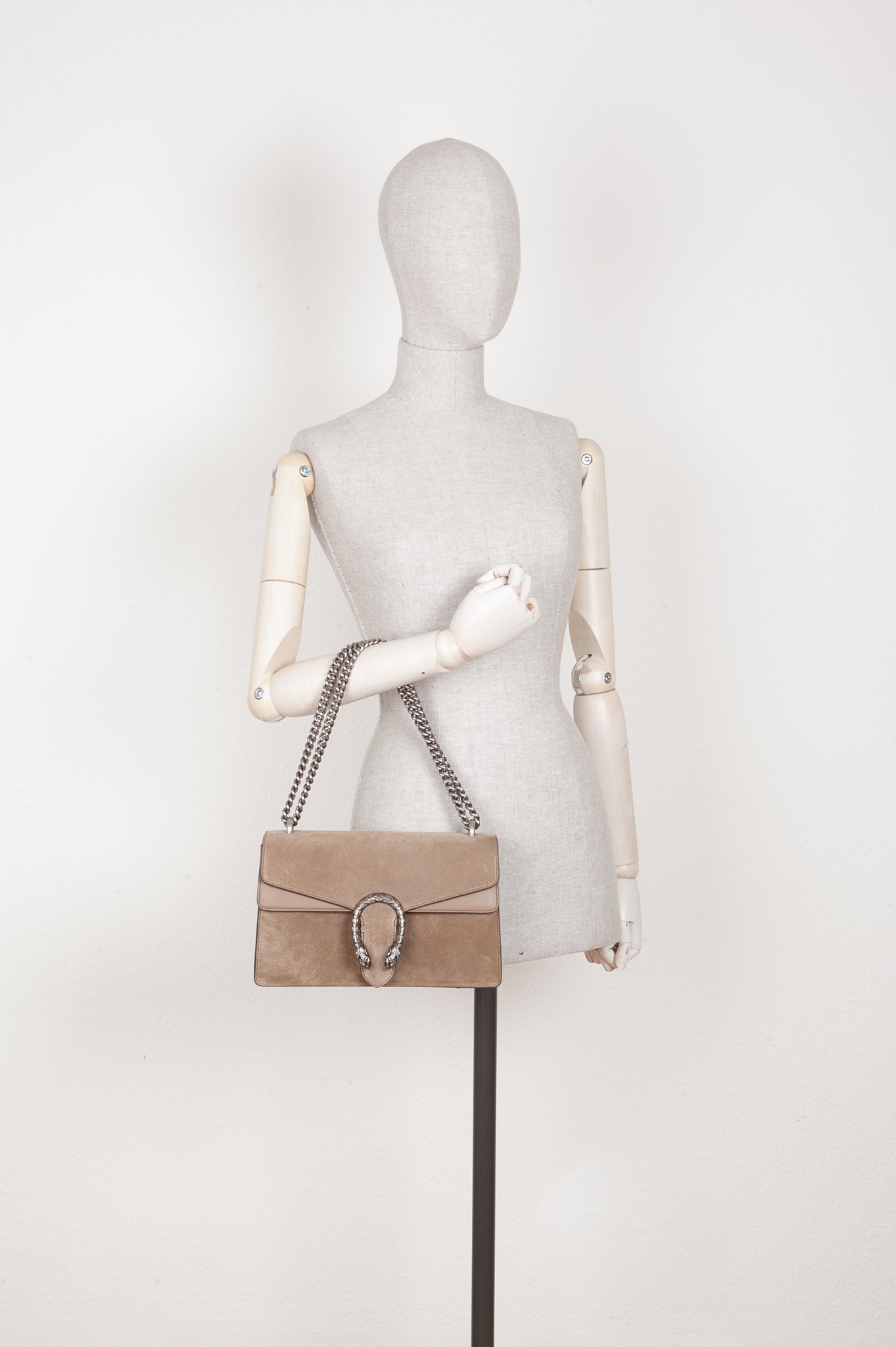 GUCCI Dionysus Small Suede Beige