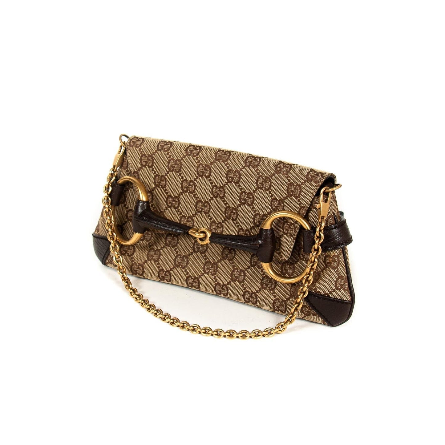 Gucci GG Canvas Horsebit Clutch