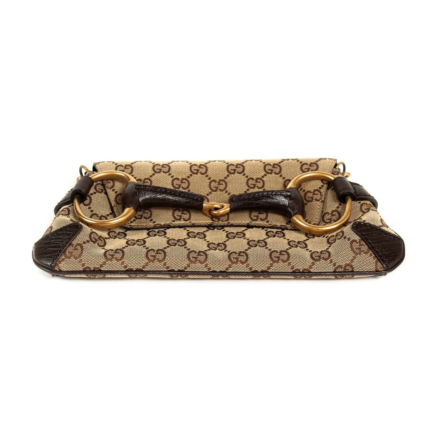 Gucci GG Canvas Horsebit Clutch