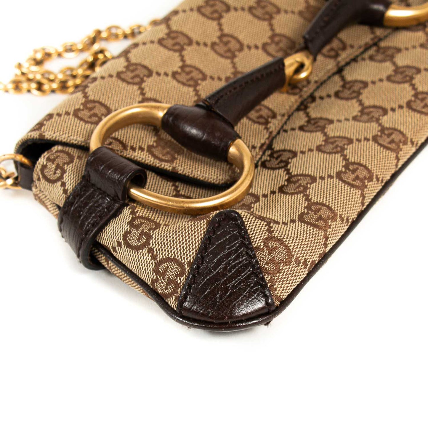 Gucci GG Canvas Horsebit Clutch