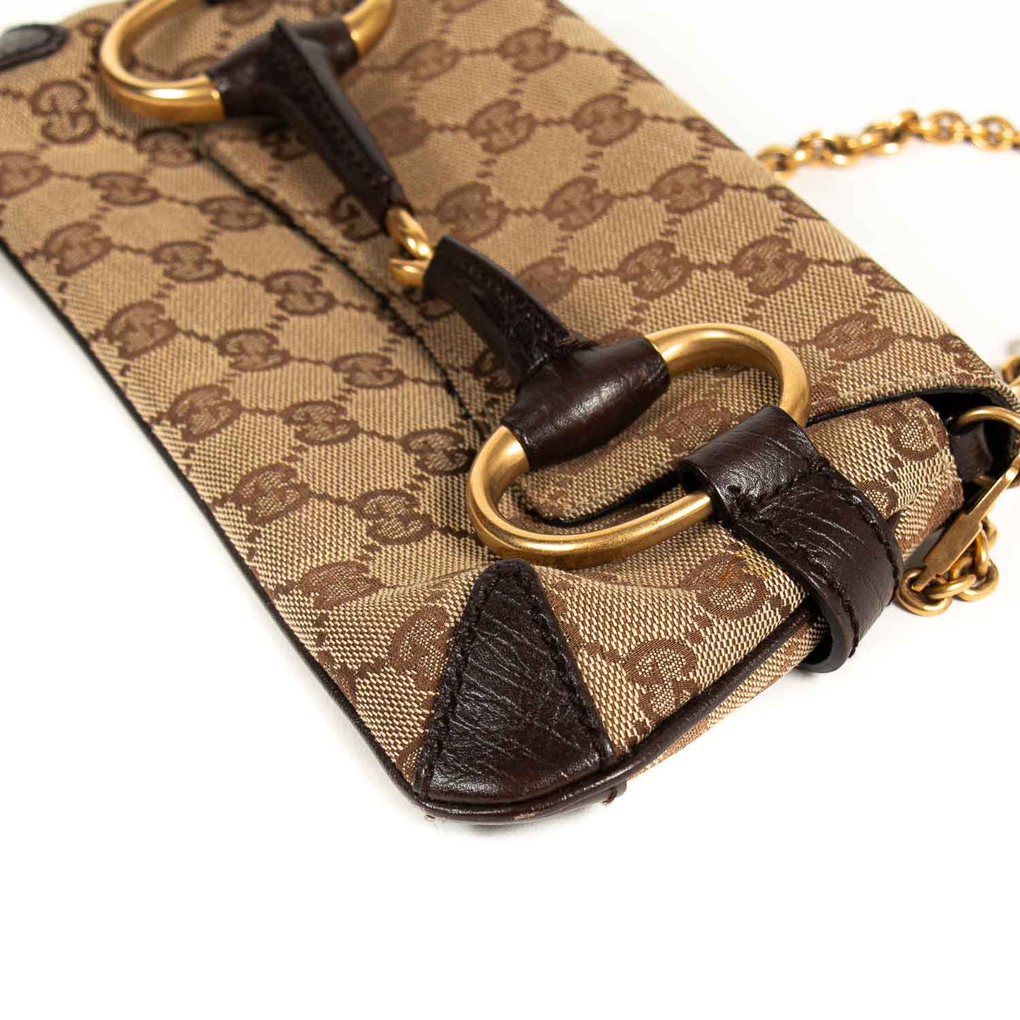 Gucci GG Canvas Horsebit Clutch