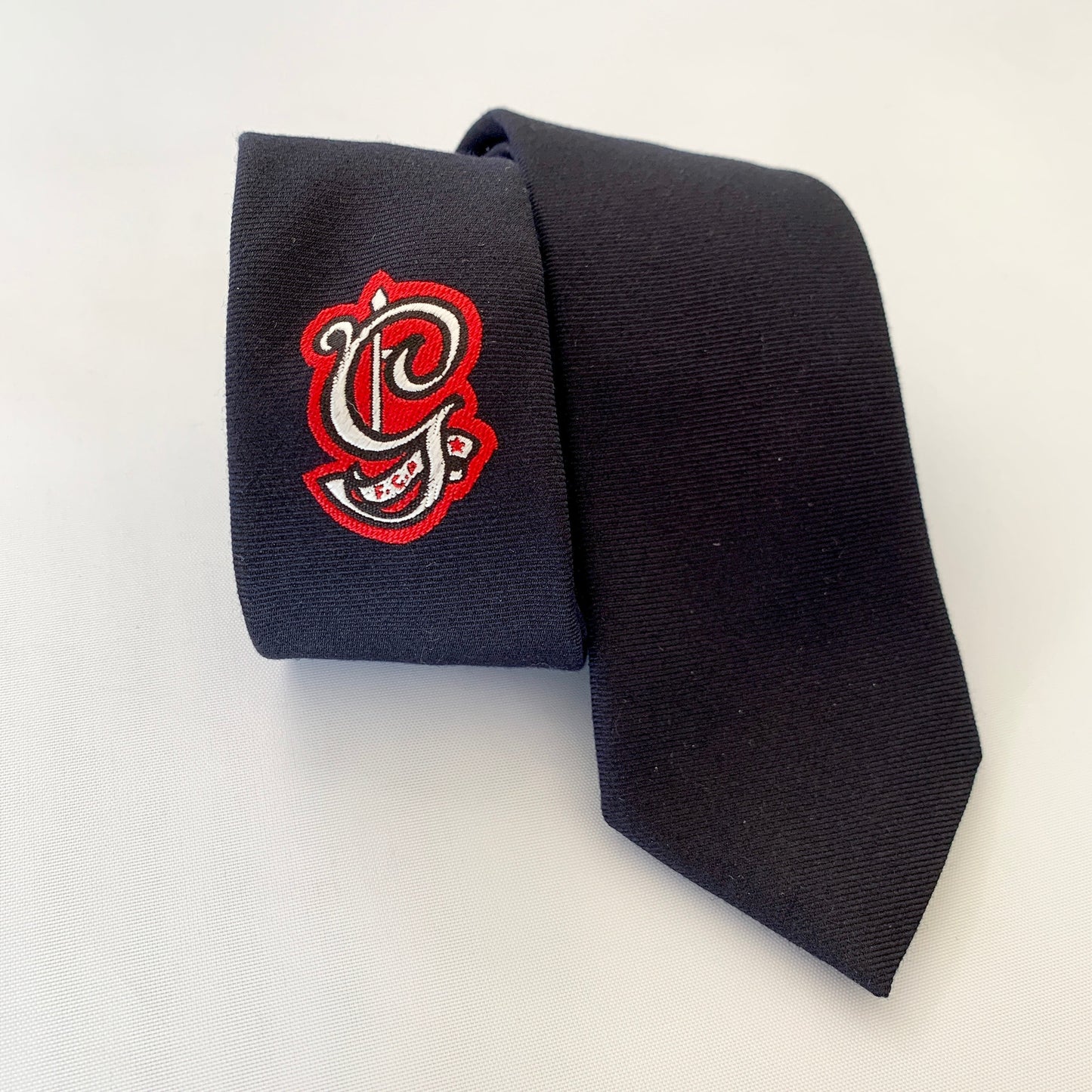 Gucci Lord Embroidered Tie in Black