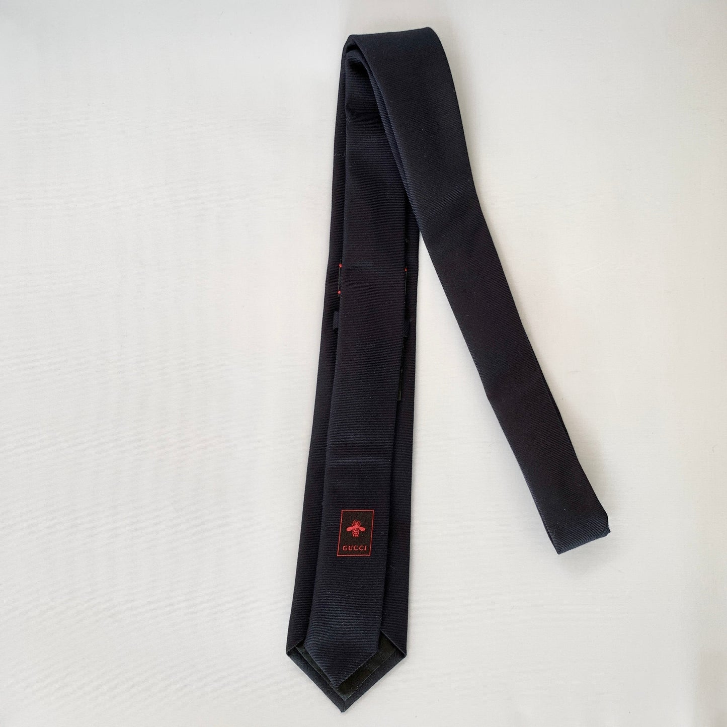 Gucci Lord Embroidered Tie in Black