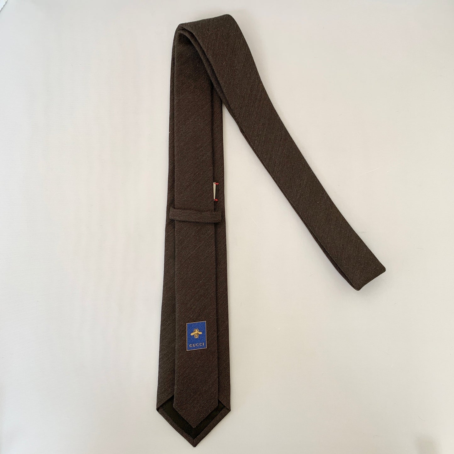 Gucci Lord Embroidered Tie in Graphite