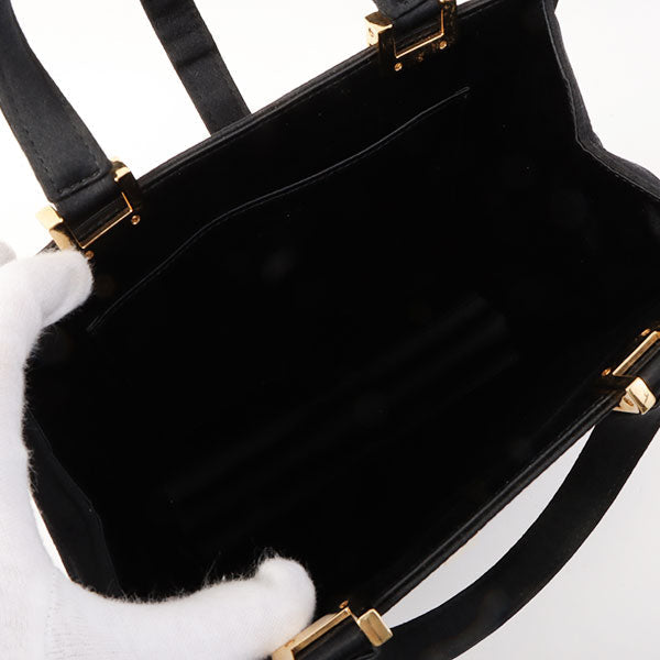 Gucci Satin Jackie Top Handle Bag Black