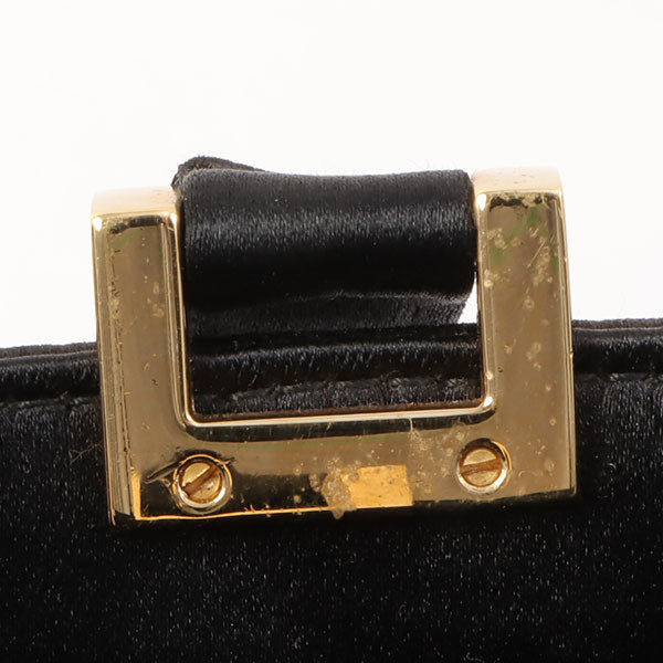 Gucci Satin Jackie Top Handle Bag Black