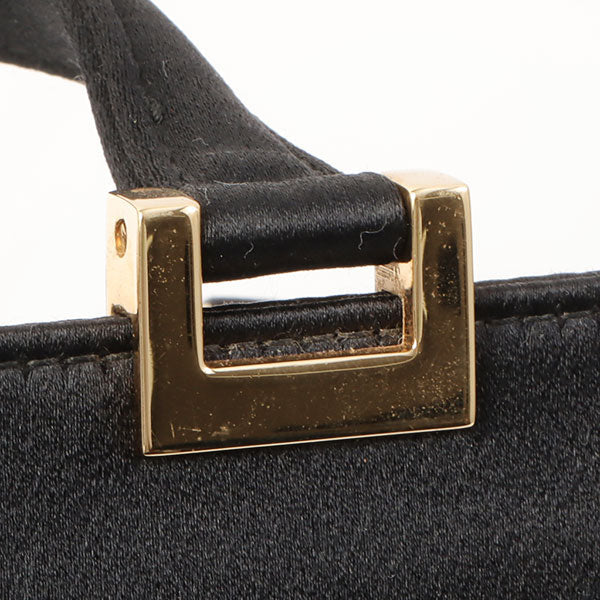Gucci Satin Jackie Top Handle Bag Black