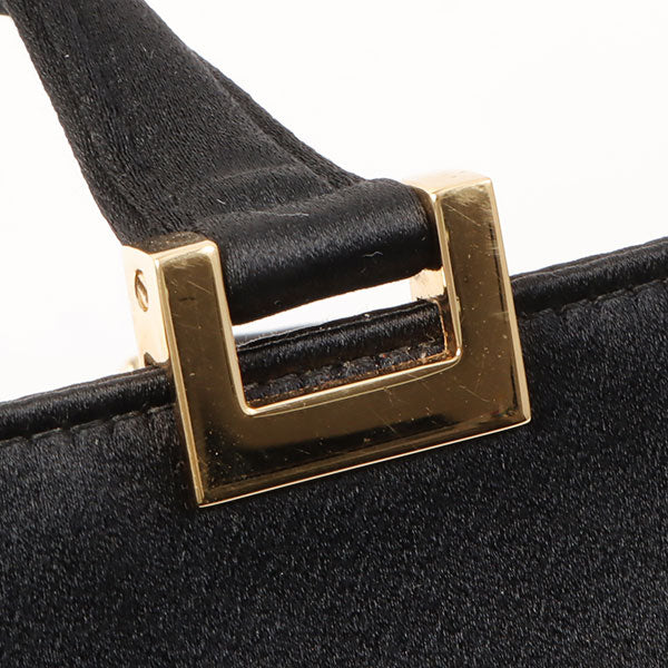 Gucci Satin Jackie Top Handle Bag Black