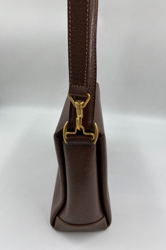 Gucci Leather Bag w Bamboo clasp
