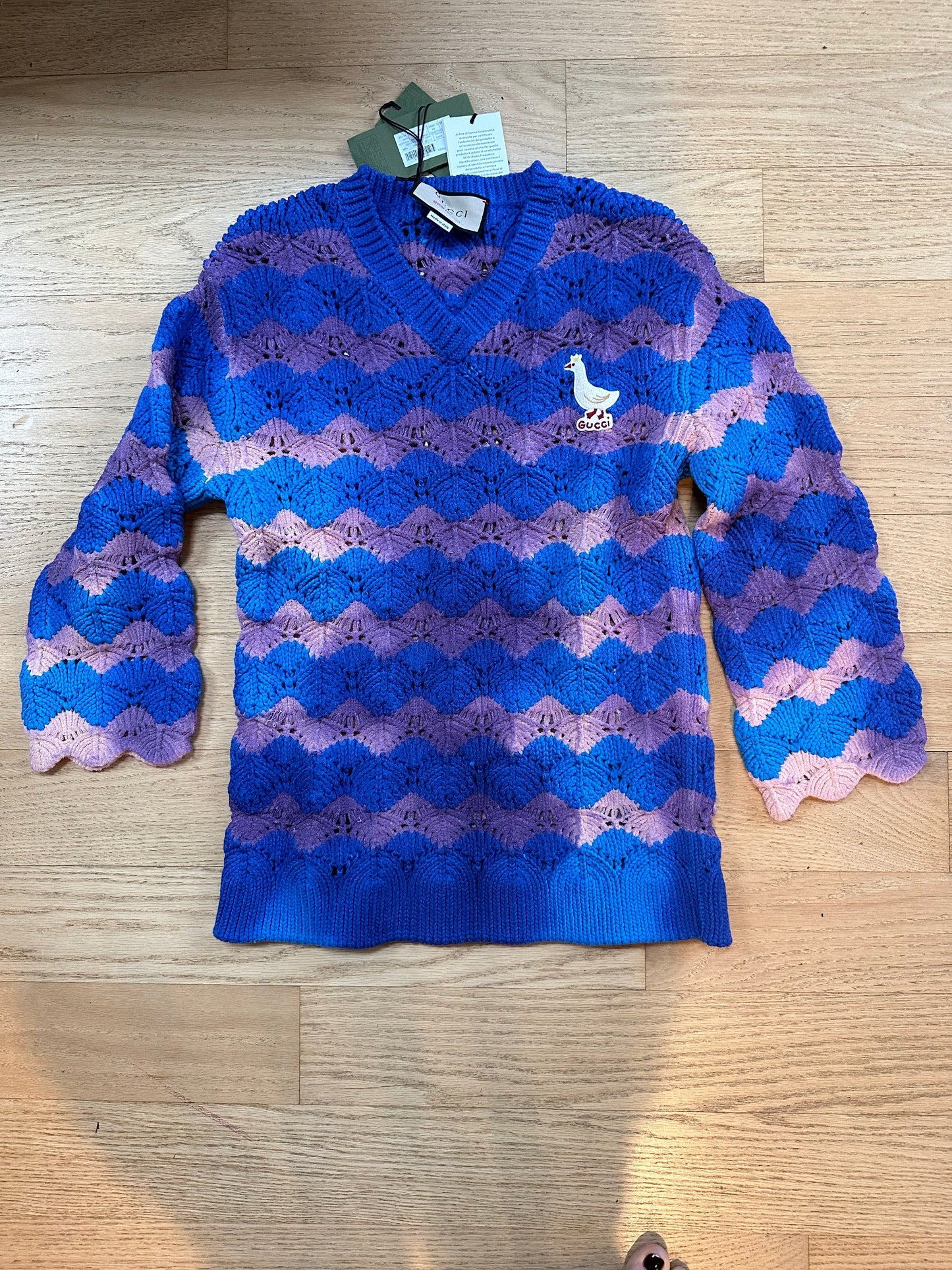 Gucci Tie Dye Knit Cotton Sweater